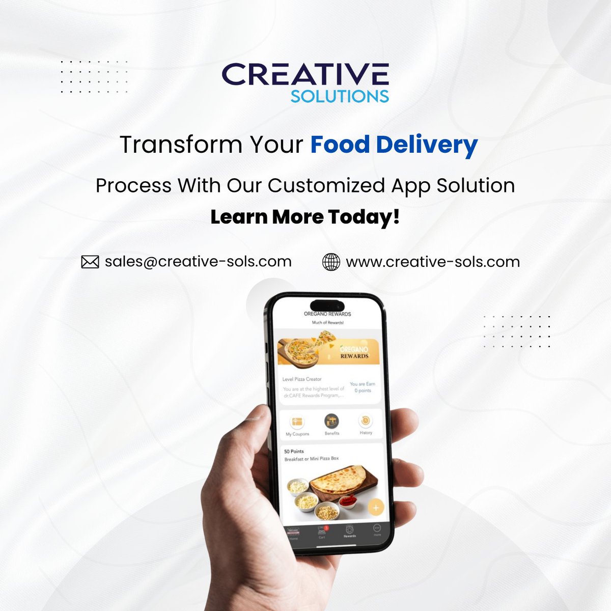 Creative_sols's tweet image. 🚀 Transform Your Food Delivery Process with a Customized App Solution! 🍔📱

#FoodDeliveryApp #OnDemandApp #CustomAppDevelopment #FoodTech #AppForRestaurants #DeliveryAppSolution #app #coding #saudiarabia #ui #ux #saas #cloud #appdevelopment