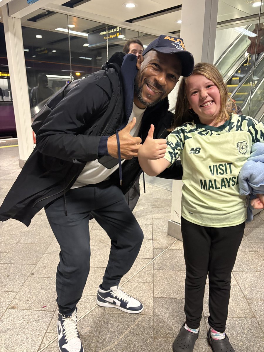 Always good to see Danny Gabbidon!

On the train home at new street