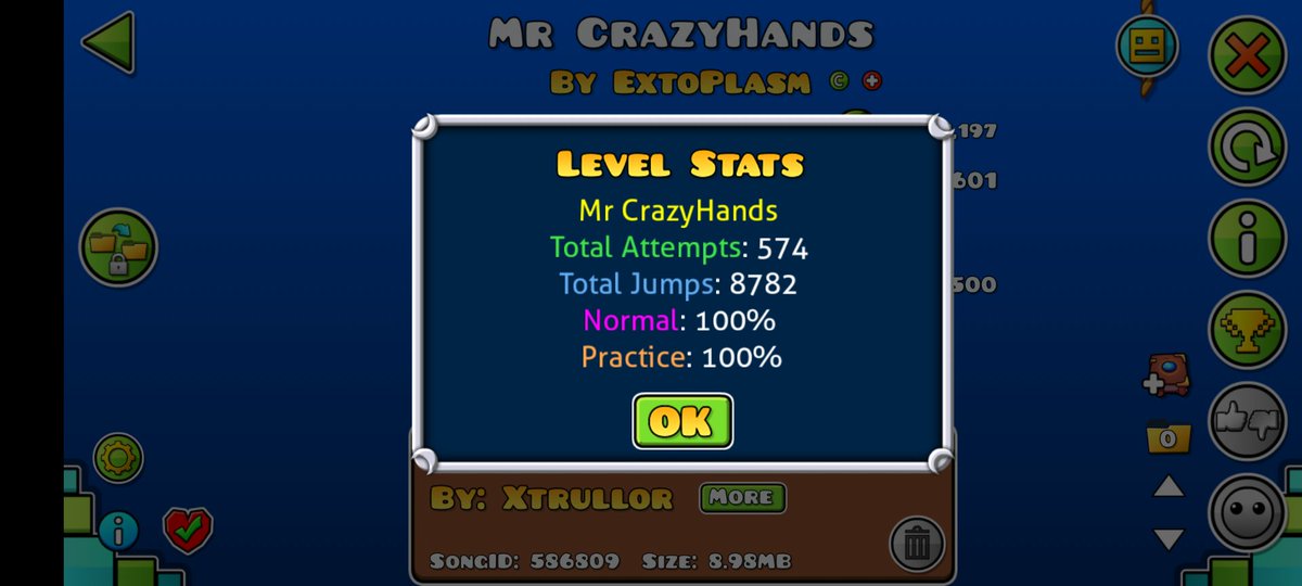 Yuchan_8765's tweet photo. ๐ช ๐ญ "Mr CrazyHands" ๐ญ ๐ช
( by ExtoPlasm )( ID:60993841 )
ใ๐๐๐๐๐๐!!ใMy 36th Demon.
ใผใผใผใผใผใผใผใผใผใผใผใผใผใผใผ
#ใฒใผใ ใ#้ณใฒใผใใผๆ้ซใฎ็ฌ้
#RobTopใ#GeometryDashใ#GD https://t.co/AL9vowJM5L