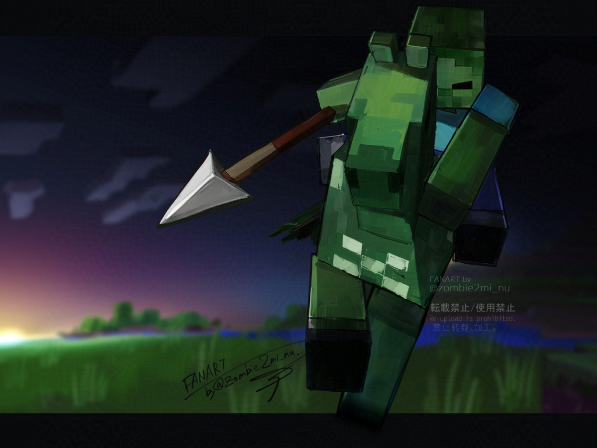 zombie2mi_nu's tweet image. Zombie Horse with zombie rider 🧟🐎