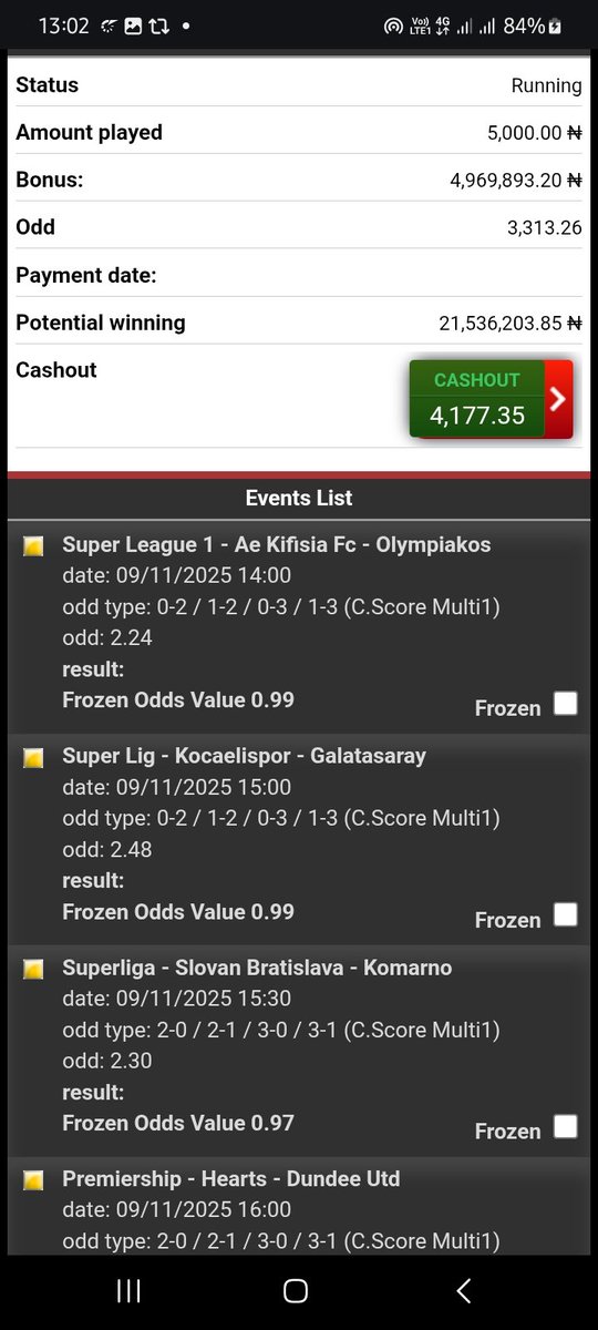 10/10 Multi Correct Scores ACCA 🔥 

Worth a Punt 🍻

📌  3️⃣K+  Odds 

Codes 👇 #Bet9jaCode

3NZ9FK6 
 
Bookie  <a href="/Bet9jaOfficial/">Bet9ja: The home of #betBOOM! 💣</a> 

Not on ?

Register and Play 👇

rb.gy/dyiph