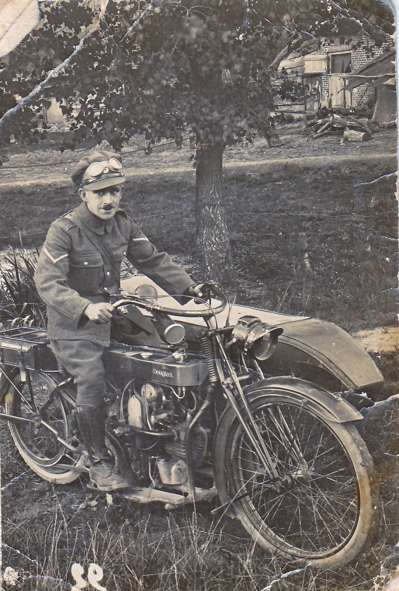 gnsymutterings's tweet image. #remeberancesunday my mothers father K E Bell who was a dispatch rider and luckily a survivor of the Great War his brother was captured by the German forces and was a POW but again survived the war
