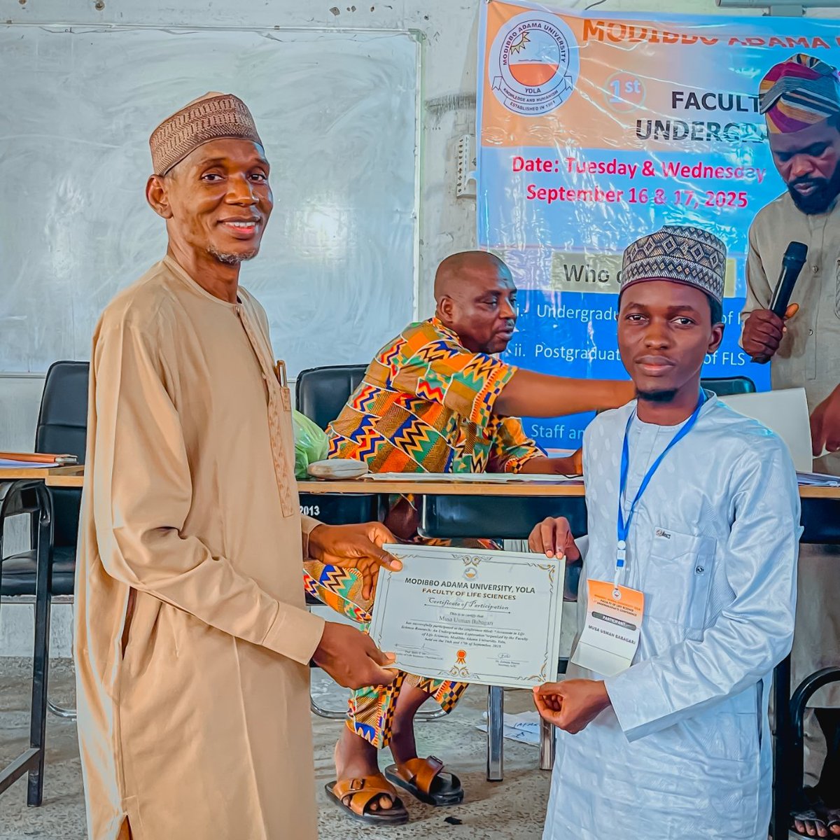 BabagariUsman's tweet image. Honored to present my research at the Faculty of Life Sciences Undergraduate Conference, MAU Yola — as the only 300-level student among finalists &amp;amp; postgrads 
. Grateful for the experience &amp;amp; recognition.

#UndergraduateConference #ResearchPresentation #MAUYola #YoungResearchers