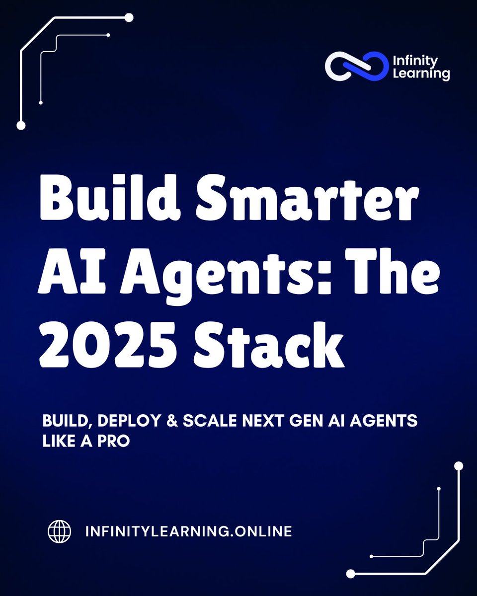 InfinityLearnMu's tweet image. Build Smarter AI Agents: The 2025 Stack
From code to deployment here’s what powers next gen Agentic AI

Website: infinitylearning.online
FB/IG: @infinitylearningmumbai
X: @InfinityLearnMu 

#AIAgents #AgenticAI #AIStack #LangChain #CrewAI #RAGSystems #AIInnovation