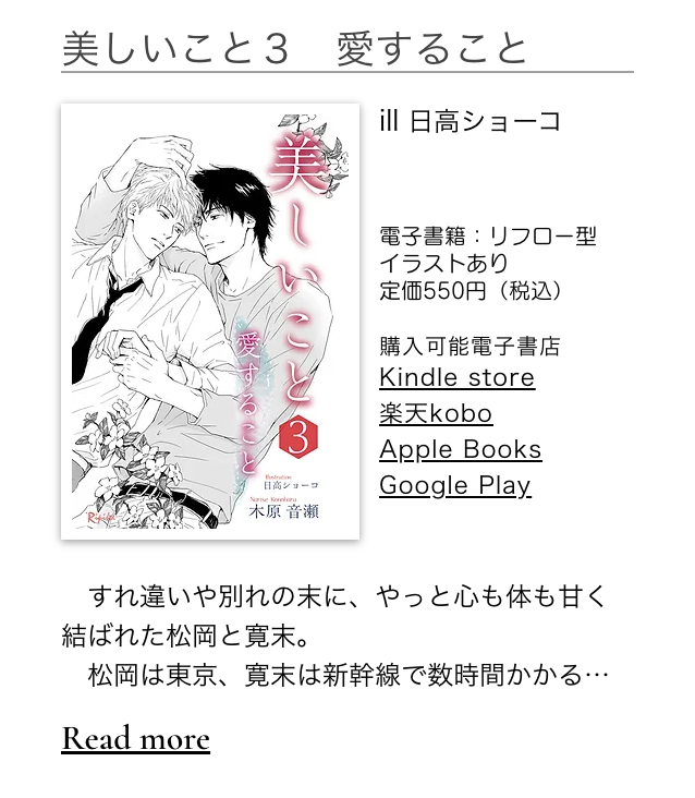 愛すること 木原音瀬 日高ショーコ 小冊子 愛すること 木原音瀬 日高