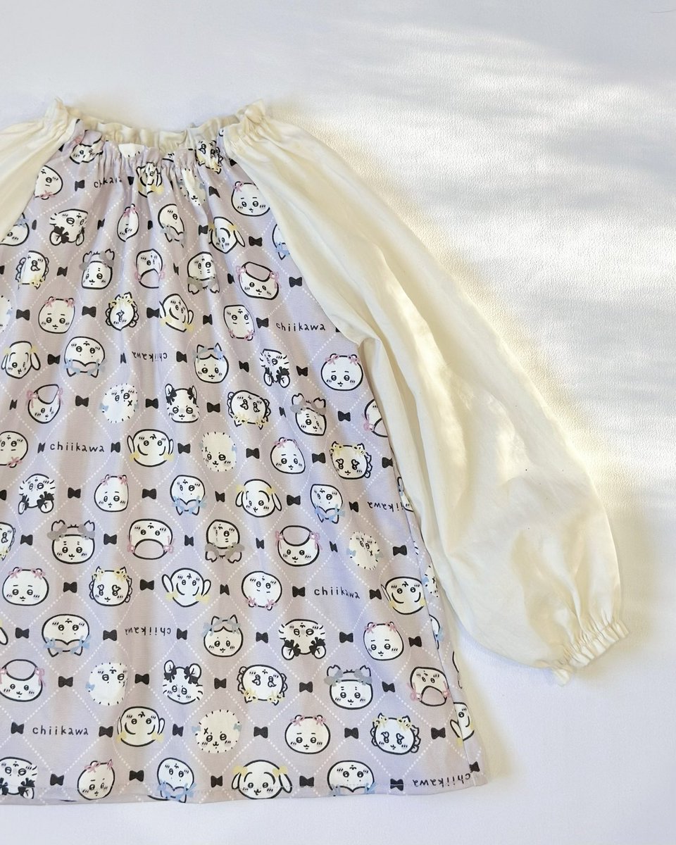 明日から 、長袖スモックに衣がえ .ᐟ.ᐟ

娘のだいすきな 、ちいかわの生地で作りました🪡
喜んでくれてよかった ♡♡