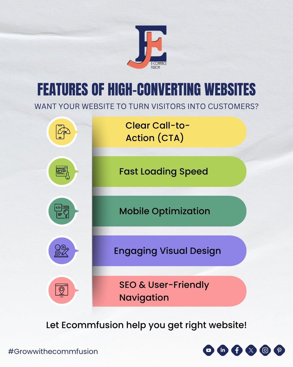 ecommfusion's tweet image. 🔥 Features of high-converting websites.

#WebsitesThatConvert #Ecommfusion #website #ui #ux #designe #digitalmarketingagency #agency #DigitalMarketing
