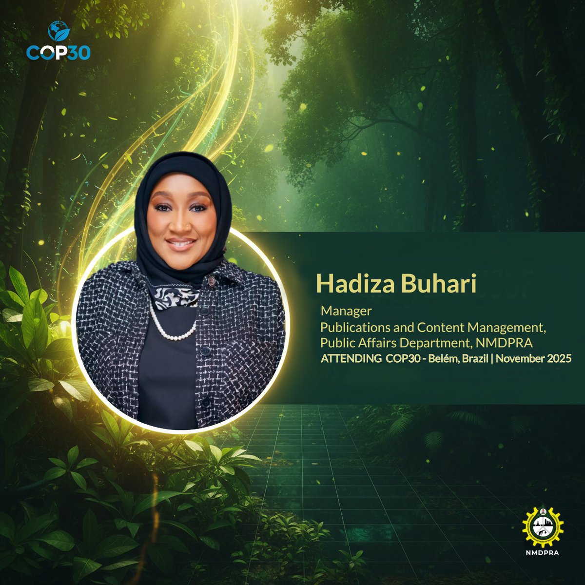 NMDPRA_Official's tweet image. The Nigerian Midstream and Downstream Petroleum Regulatory Authority (NMDPRA) joins global stakeholders at #COP30 to advance conversations on energy transition, sustainability, and cleaner fuels.