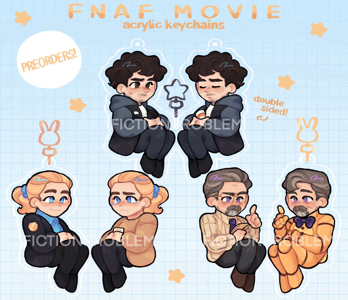 preorders open again for these lil fnaf movie charms <33 :)

listing down in the thread!! ⬇️ #fnaf
