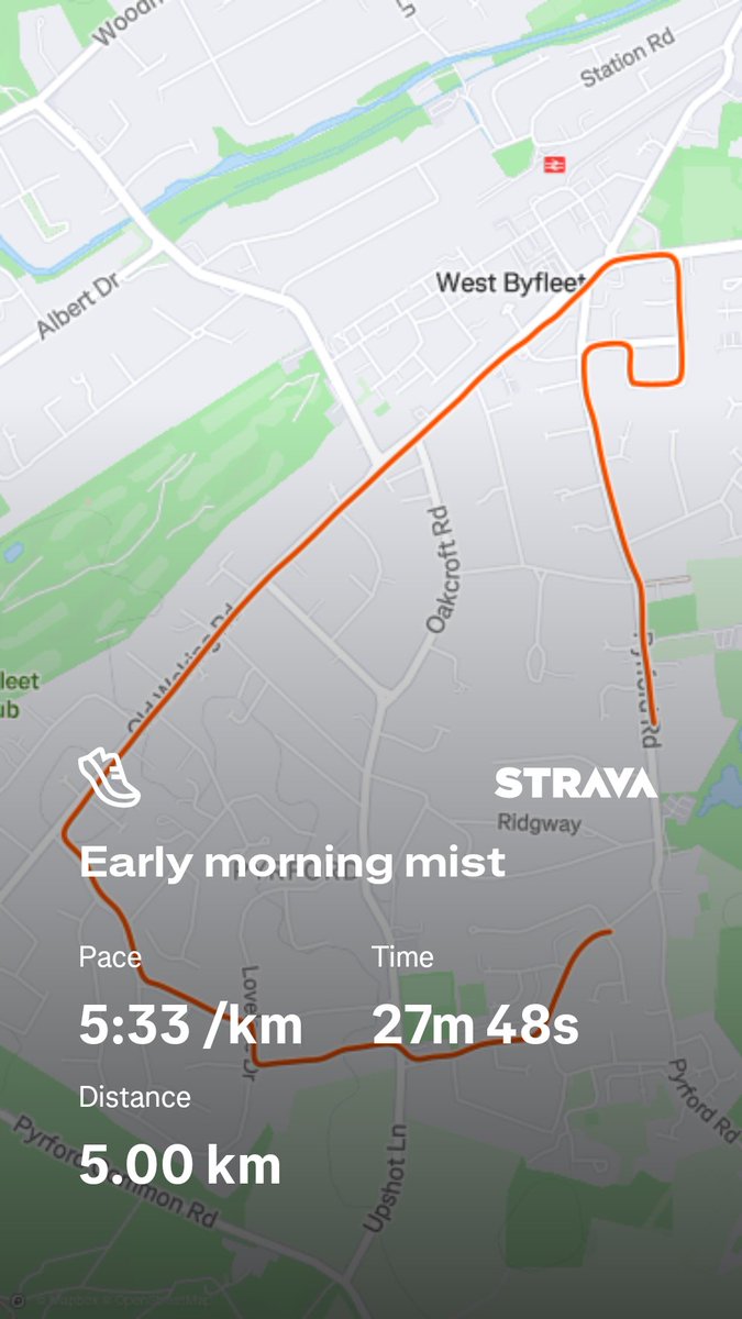 Check out my run on Strava: strava.com/activities/164…
<a href="/Gliderpilot44/">Kevin Getz</a> <a href="/Jim_Bagnall/">Jimmy Bagpuss</a> 
Had a few weeks off now back on it