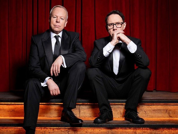 Steve Pemberton, a guest at one of our events soon, with regular collaborator Reece Shearsmith, including on Inside No.9 and The League of Gentlemen. He will be interviewed with an audience Q&amp;A, too. For details on the event with him as a guest, go to the-space.uk