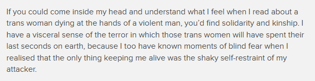 Hi <a href="/jk_rowling/">J.K. Rowling</a>, 

3 of your prominent allies sharing a platform with men who have been violent to their partners. You claimed once to possess "solidarity and kinship" with trans women who suffer domestic violence, but you don't even show solidarity to cis women who suffer DV. 1/