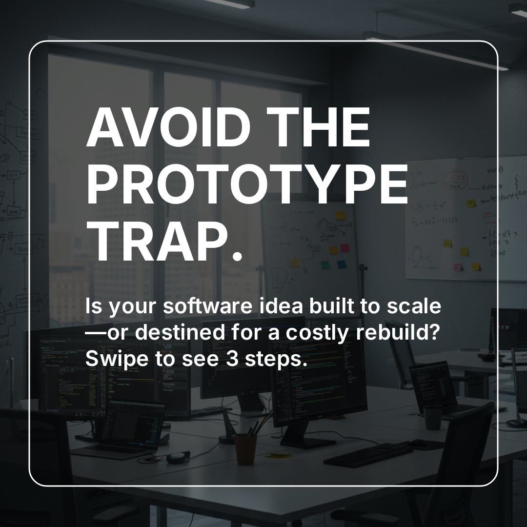 Cognimit's tweet image. 🚨 Avoid the Prototype Trap.
Build smart from Day 1 — not twice.

💡 Strategy. Scalability. Sustainability.
At Cognimit, we turn ideas into future-ready software.

#Cognimit #NextGenEngineering #TechStrategy #Innovation #SoftwareDevelopment