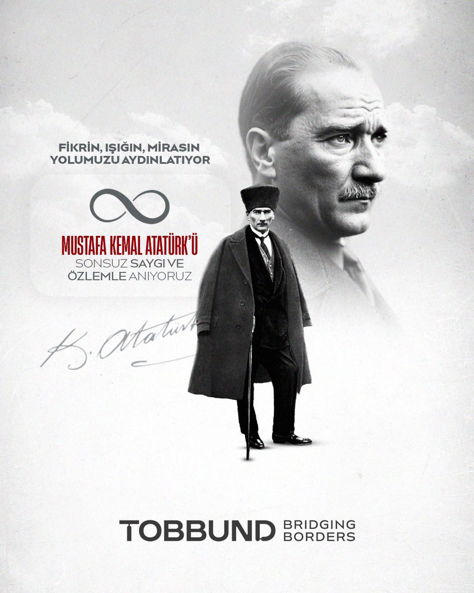 Cumhuriyetimizin kurucusu, Büyük Önder Gazi Mustafa Kemal Atatürk’ü, aramızdan ayrılışının yıl dönümünde saygı, özlem ve minnetle anıyoruz.

Fikirleriyle yolumuzu aydınlatan Atatürk’ün izinde, ülkemizin değerlerine ve hedeflerine kararlılıkla yürümeye devam ediyoruz.