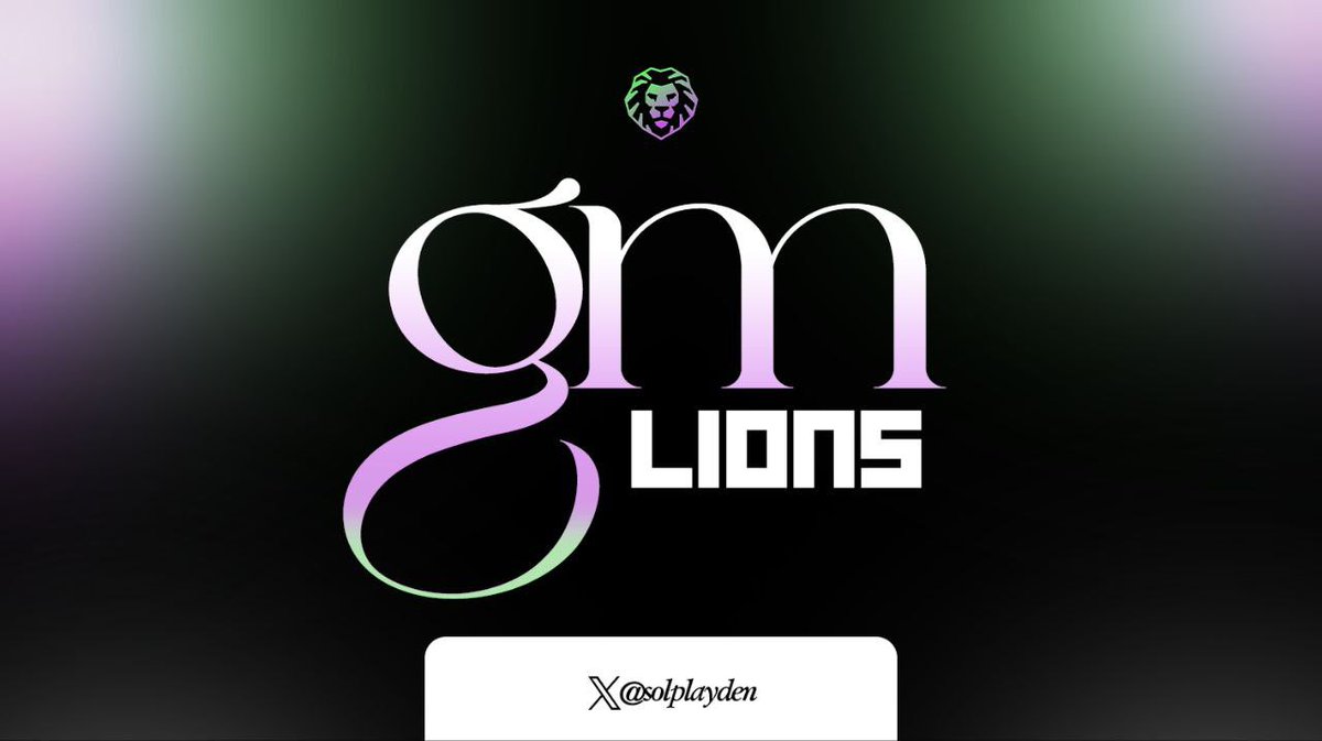 Gm Lions 🦁 

We’re been here for 6 months. 

6 months of building utility’s and proving that we’re going nowhere. 

The best is yet to come 😎