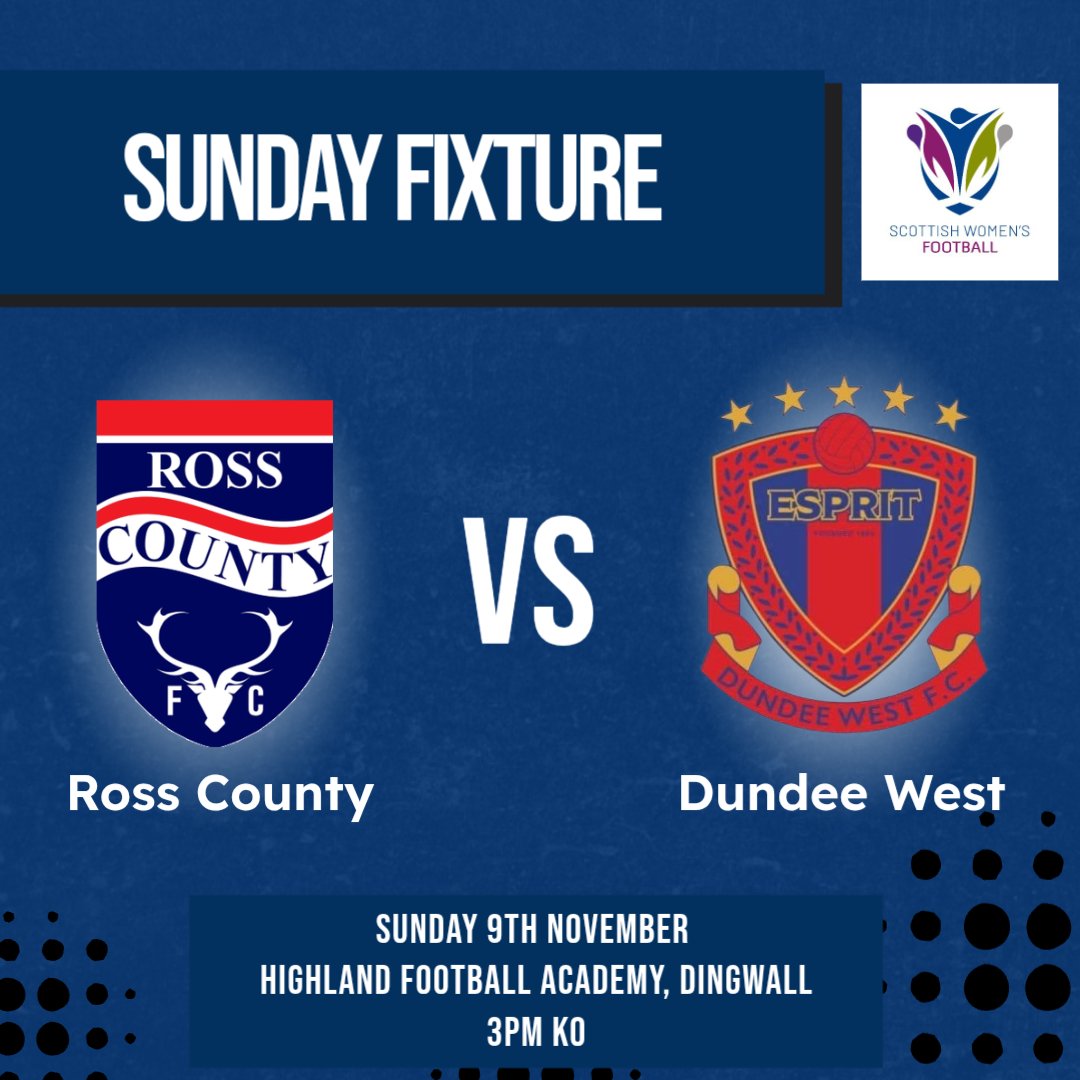 RossCountyGirls's tweet photo. Our Women's team are in action today against Dundee West in the league. 3pm kick off at The Highland Football Academy. https://t.co/Fn1KEelT2G