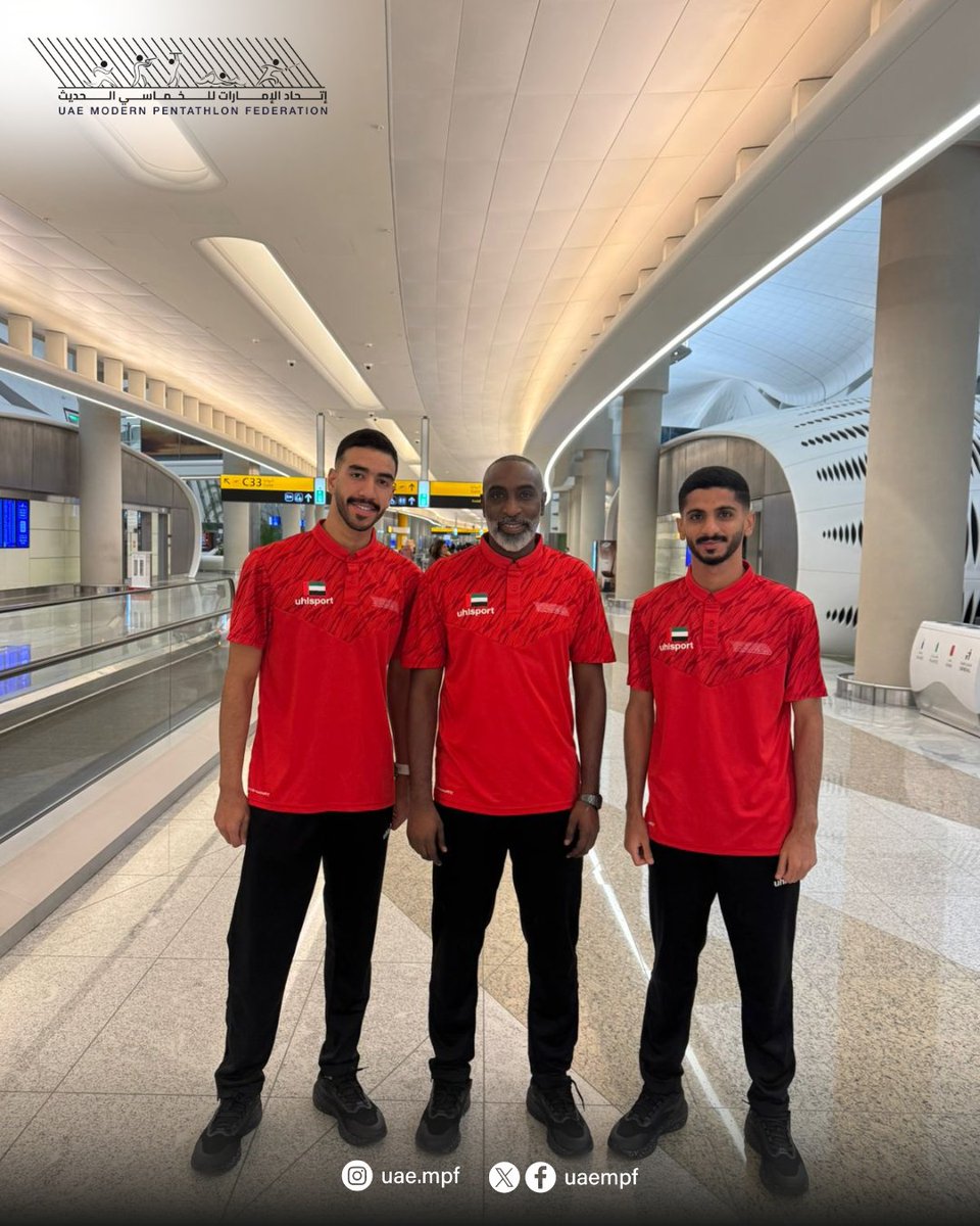 غادرت مساء امس السبت الموافق 8 نوفمبر 2025 من مطار زايد الدولى بعثه منتخب الإمارات للخماسي الحديث للمشاركة في البطولة الآسيوية المؤهلة لدورة الألعاب الآسيوية 2025، والتي تستضيفها مدينة أنجو اليابانية خلال الفترة من 9 إلى 16 نوفمبر 2025، بمشاركة نخبة من المنتخبات الآسيوية.