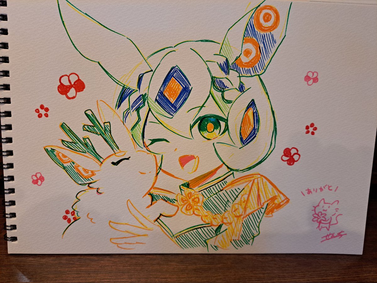 senchi0321's tweet photo. #さヌ作品展
お邪魔しました✨
どれもこれも魅力的でさヌさんにしかだせない世界観🎨
ほんとに尊敬します！
さヌさんに出会えてほんとに良かった！
ありがとう　さヌさん🌿 https://t.co/DH3dqcDM7v