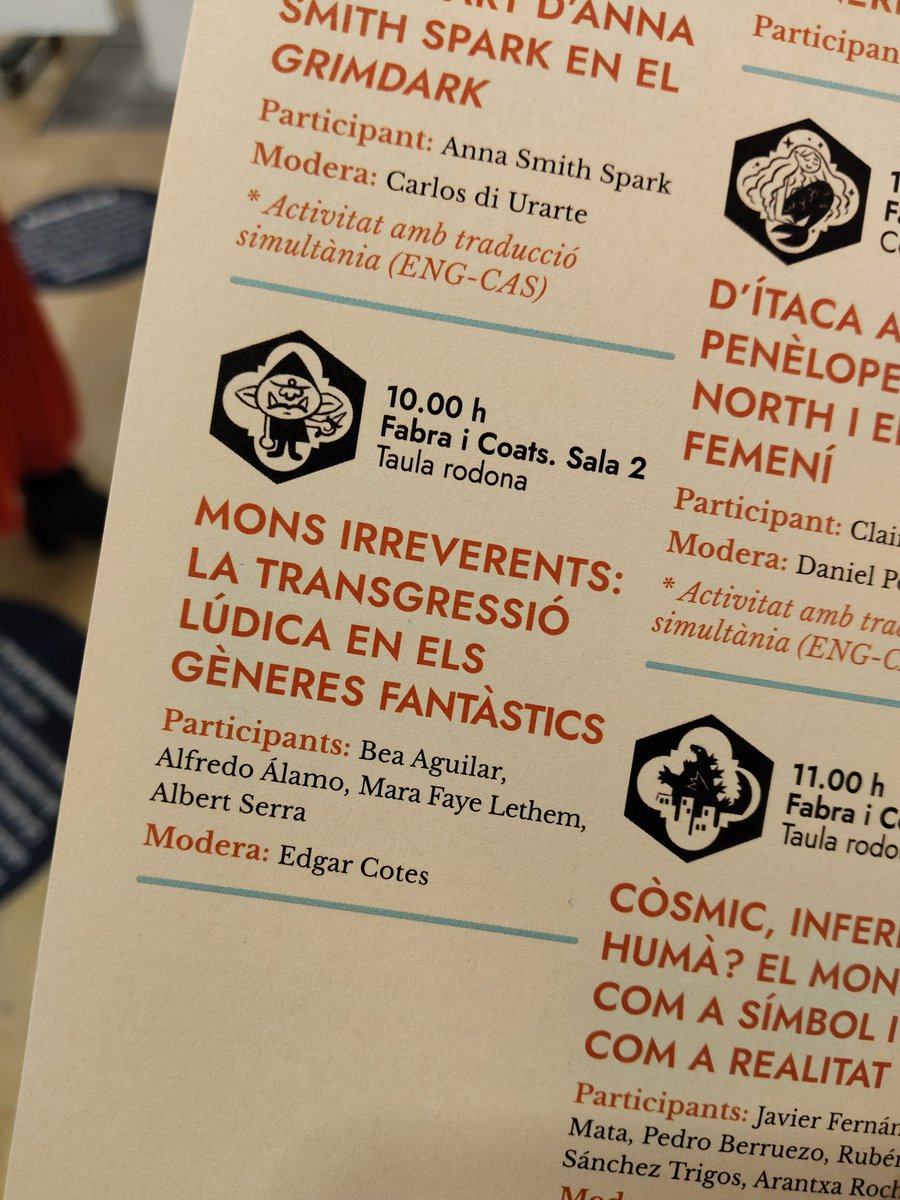 Només una hora per la taula rodona de mons irreverents al #festival42bcn!😱

🪼🍻💜