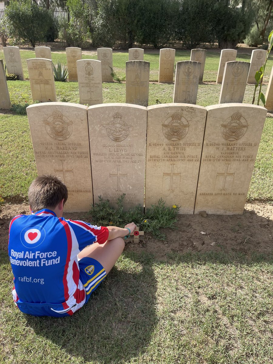 1466 graves visited &amp; respect paid at Enfidaville War Cemetery whilst on holiday in Tunisia last week. This crew seemed the most poignant, coming together from across the globe to fight Nazism. 
<a href="/RAFBF/">RAF Benevolent Fund</a> @cwgc <a href="/RoyalAirForce/">Royal Air Force</a> <a href="/AusAirForce/">Royal Australian Air Force</a> <a href="/RCAF_ARC/">Royal Canadian Air Force</a> 
#RemembranceDay #LestWeForget🌺