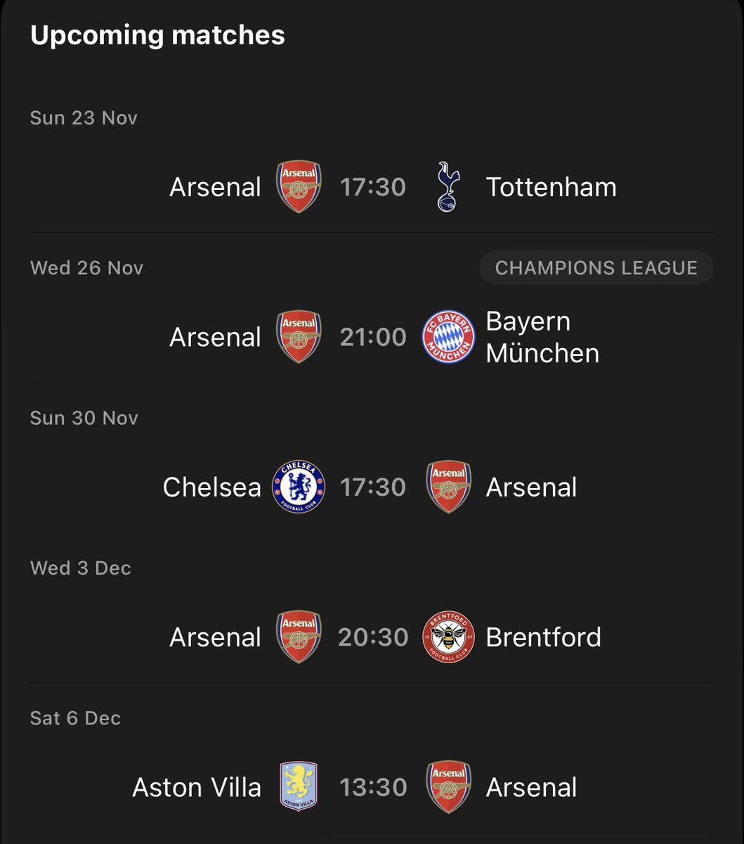 That last time we conceded a goal, we won  10 straight games. 

 Tottenham, Bayern and Chelsea will be the first to taste the revenge 🔥