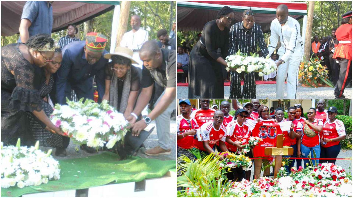 StandardKenya's tweet photo. Raila Odinga's grave overflows with flowers as Kenyans continue to pay tribute to Baba

https://t.co/ikAXuK2LAP https://t.co/BMH8BKXFb9