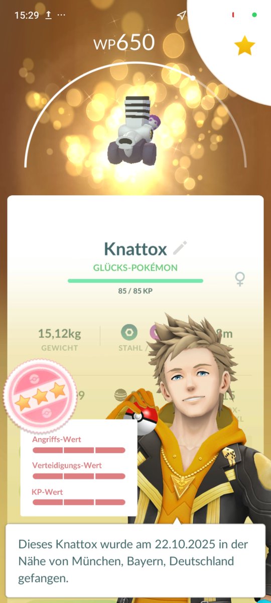 Almost there, one more to go.
20/50 luckies gained by luckytrades, 30 with normal ones, no old accounts with guaranteed luckies included. 4x98, 1x100%

This was the last time biking for a while, happy to go back to normal playstyle :)

#Pokemon
#PokemonGO