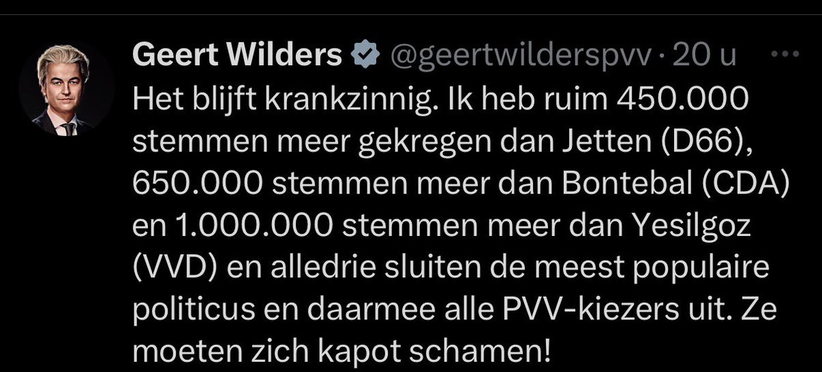 Dit narratief van Schreeuwwitje zou je dus met dezelfde emotie moeten pareren. Niet met ratio in elk geval.