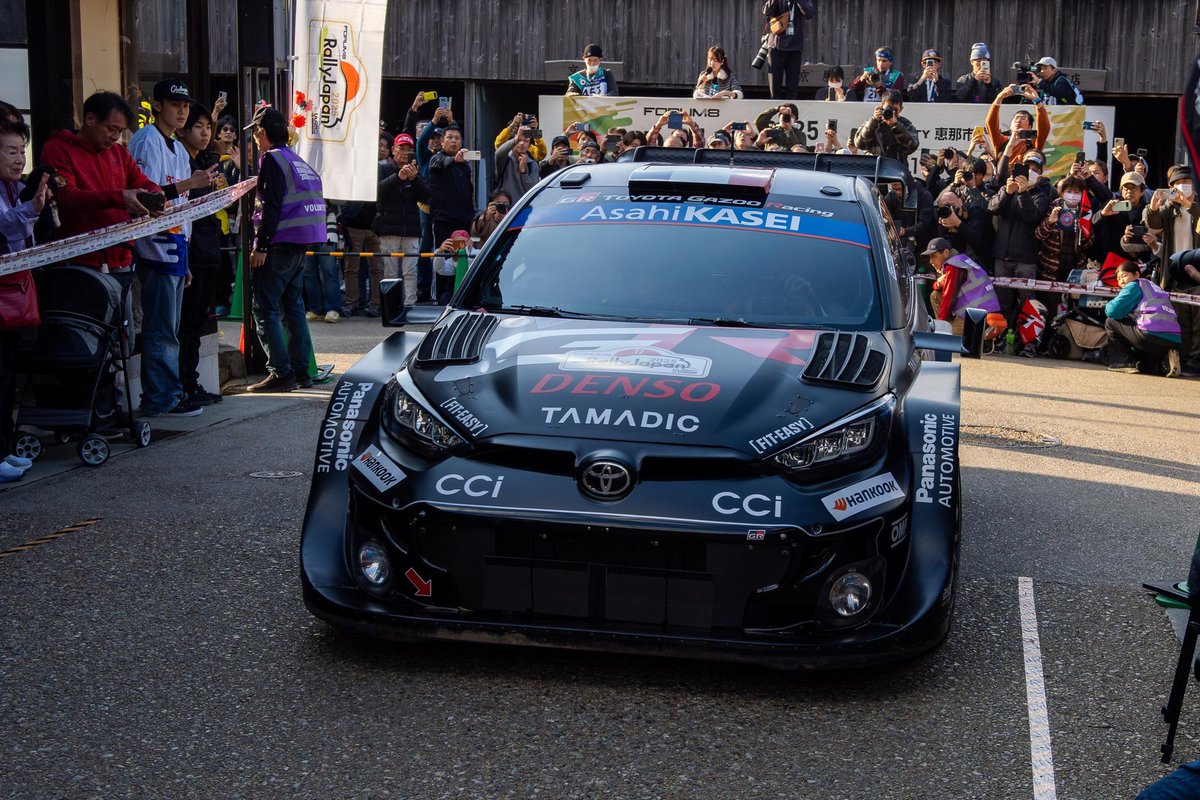 オジェ様 優勝おめでとう！
TGR ポディウム独占おめでとう！
画像は昨日の岩村リエゾンに入ってきたオジェ様🙏
#ラリージャパン #RallyJapan