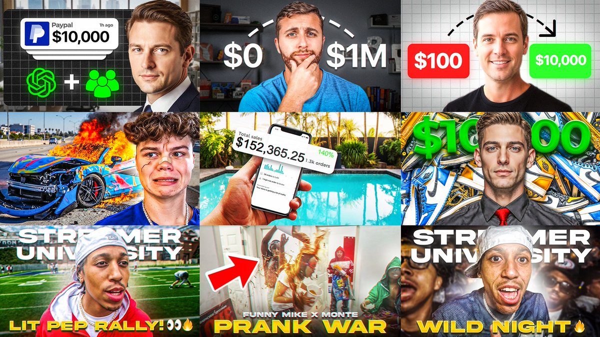 Eye-catching YouTube Thumbnails that boost clicks &amp; views.👀
Fast, affordable, and tailored to your content.✨

Shoot me a DM to get started!📩