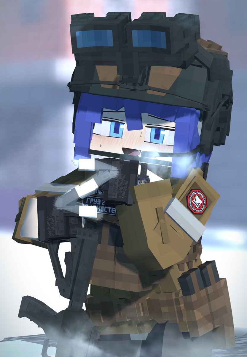 mohwang4451's tweet image. Wagner Group&apos;s Advertisement
(She was forced to do this by lotus)

#Minecraft #mineimator #mineimatorrender #oc