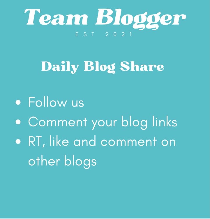 _TeamBlogger's tweet photo. Welcome to today’s blog share! Drop your links below for a RT and don’t forget to like, comment and share other blogs #TeamBlogger #WritingCommunity #Writerslift https://t.co/ROlt7EzUdX