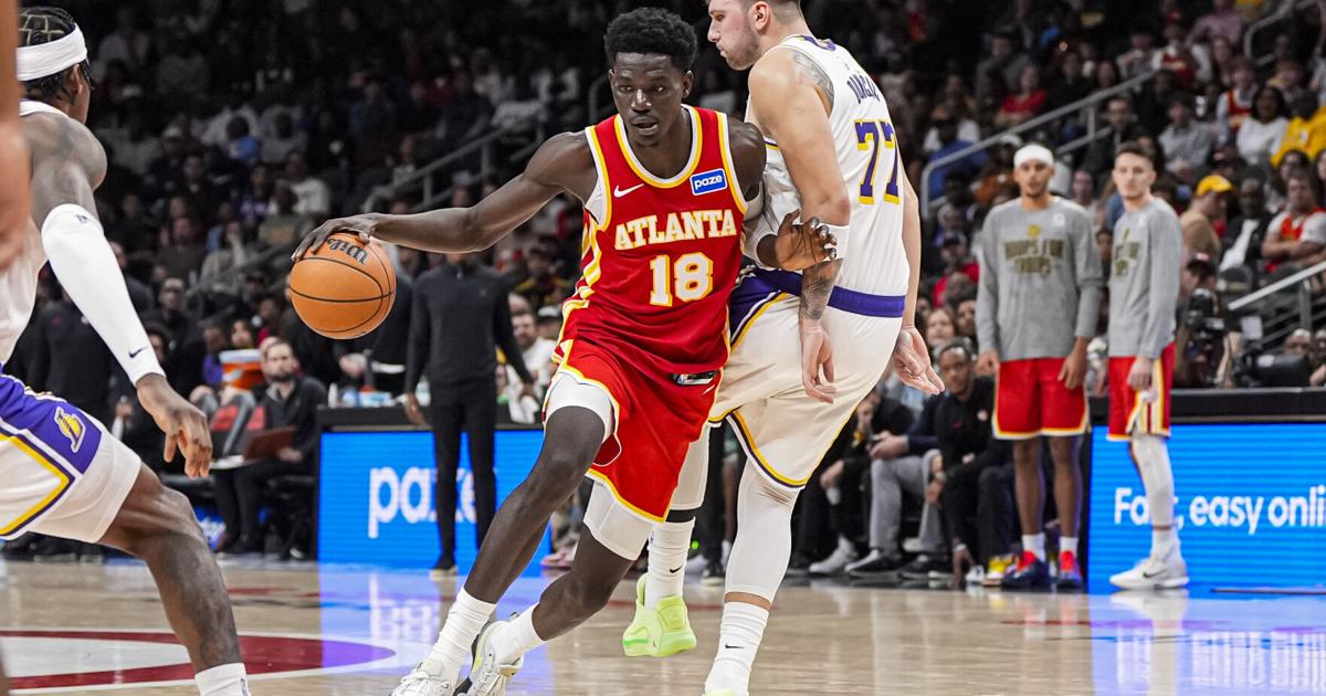 Mouhamed Gueye and Zaccharie Risacher combined for 40 points to help the short-handed Atlanta Hawks take a 122-102 victory over the visiting Los Angeles Lakers on Saturday. bit.ly/4qOQwIB Learn more at northwestgeorgianews.com linked in our bio.