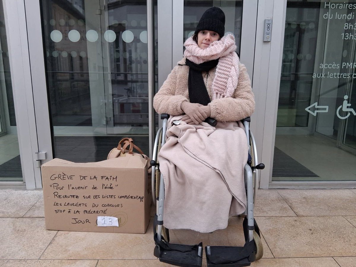 J+14: Grève de la Faim
Rectorat de l'<a href="/acstrasbourg/">Académie Strasbourg</a>

Vanessa continue de se battre dans l'indifférence d'un Recteur à temps partiel
#crpe #crpe2026 #crpe2025 #listescomplementaires #ÉducationNationale #clichysousbois