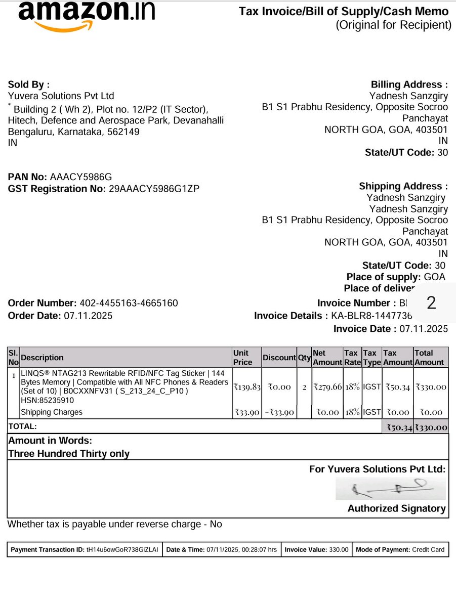 bonny420's tweet photo. @amazonIN I had ordered NFC tags and masking tape from Amazon via order number 402-4455163-4665160

I have only received the tapes and haven't received the NFC tags. The status shows delivered. 

These tags are important hence I took the time membership to get an early delivery. https://t.co/cXTBUCLqL9