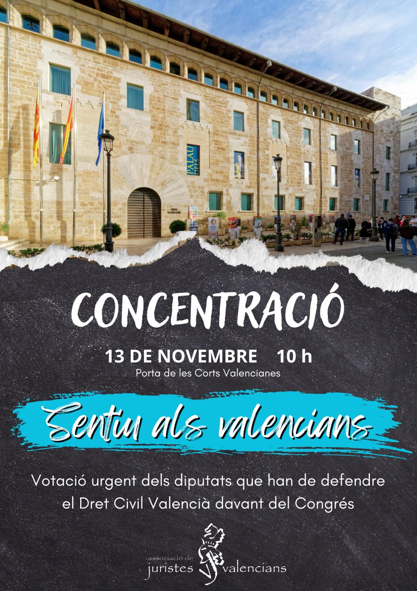 La presidenta del <a href="/Congreso_Es/">Congreso</a> <a href="/F_Armengol/">Francina Armengol</a>
ha demanat als grups de <a href="/cortsval/">Corts Valencianes</a> que trien als 3 diputats que han de defendre la #ReformaConstitucional per recuperar el #DretCivilValencià 
Des de 2020 esperem esta invitació. Cal aprofitar-la urgentment com están fent en <a href="/ParlamentIB/">Parlament de les Illes Balears</a>