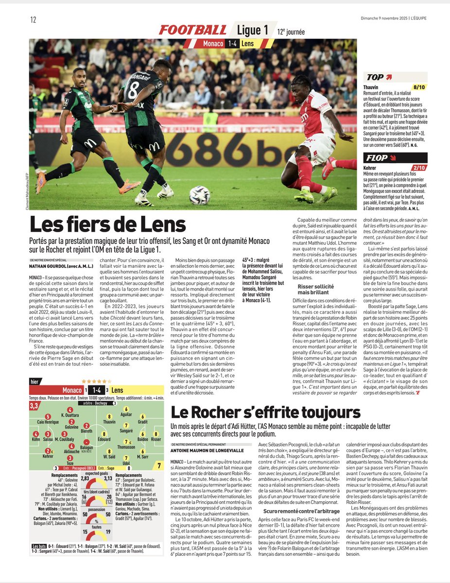 LudoLamoureux's tweet photo. #MONLENS #ligue1McDo #J12 #lequipe #debacle #deroute #scuroout #asm #monaco https://t.co/Q6zu2HcRq3