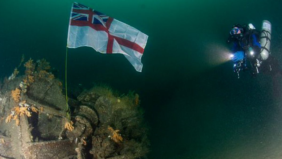 In ocean wastes no poppies blow,
No crosses stand in ordered row,
There young hearts sleep… beneath the wave…
The spirited, the good, the brave,
But stars a constant vigil keep,
For them who lie beneath the deep.
‘Tis true you cannot kneel in prayer
On certain spot and think.