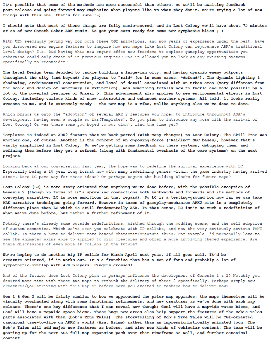 Raasclark's tweet image. BOOM! 30K on the Dot! (Big thank you for these recent giant donations!!)

As promised, see the following for the Q&amp;amp;A with ARK co-founder Jeremy on Lost Colony, Genesis &amp;amp; Beyond!

(Can't attach PDF's here, but will leave in my discord)

discord.gg/DBNKKNP

#playARK