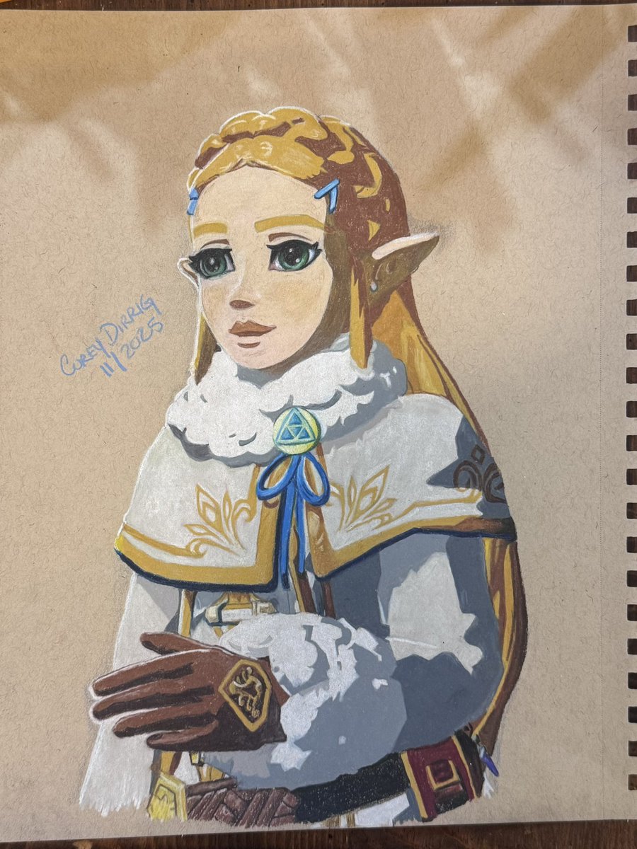 Another one done. On to the next. #zeldaart #zeldafanart #thelegendofzeldabreatheofthewild #zelda #drawing #zeldatearsofthekingdom #nintendo #nintendoswitch #nintendoswitch2