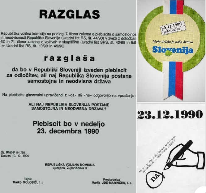 aljaznakrstSDS's tweet photo. Na današnji dan 9. novembra mineva 35 let od odločitve o razpisu plebiscita o Slovenski samostojnosti 🗳️🇸🇮
#Slovenija #Slovenia #Plebiscite #SlovenianIndependence #Plebiscit #Slovenskasamostojnost https://t.co/5Oohv8zI8R