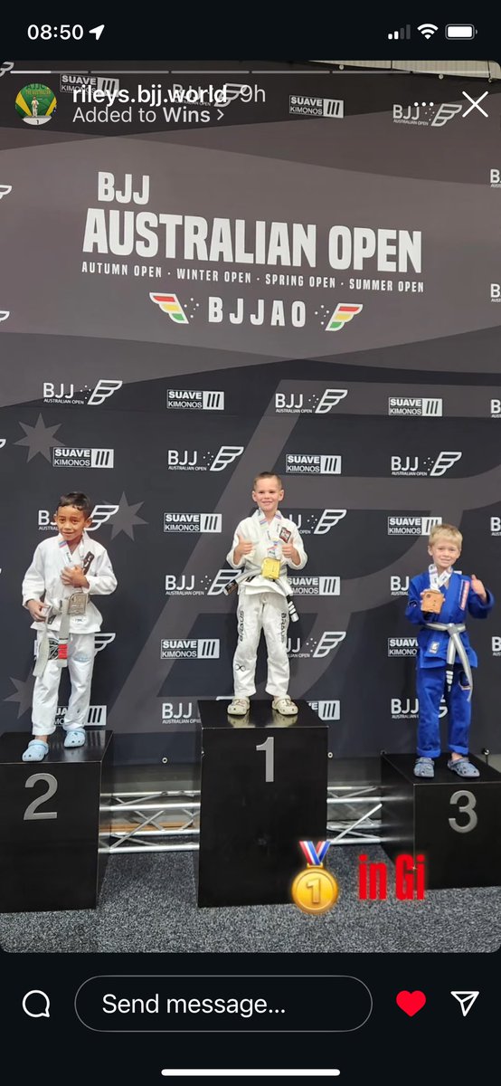 NicNic711's tweet photo. There’s no stopping our Riley 🥰 #grandson #sixyearsold #jujitsu #australia #brausfight https://t.co/bPNkC9xcOL