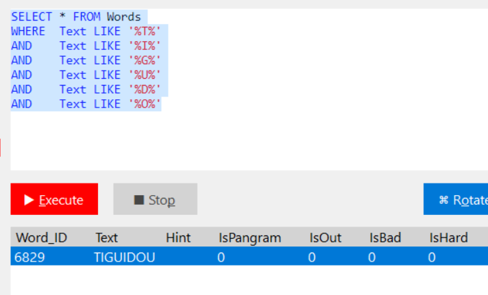 LeMotLeJeu's tweet image. Dommage. Je l&apos;avais dans ma liste de mots mais il n&apos;y a aucun #pangramme officiel qui corresponde

Va falloir être inventif :)