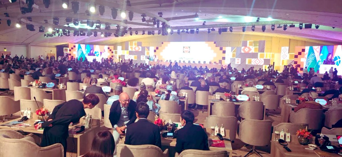 انطلاق أعمال الدورة الـ26 للجمعية العامة لمنظمة الأمم المتحدة للسياحة في العاصمة الرياض ، بمشاركة قادة السياحة من  أكثر من 160 دولة ، لرسم ملامح مستقبل السياحة العالمية . 
حدث عالمي يعكس  الدور الريادي المتنامي للمملكة في قيادة وتنمية قطاع السياحة على مستوى العالم.