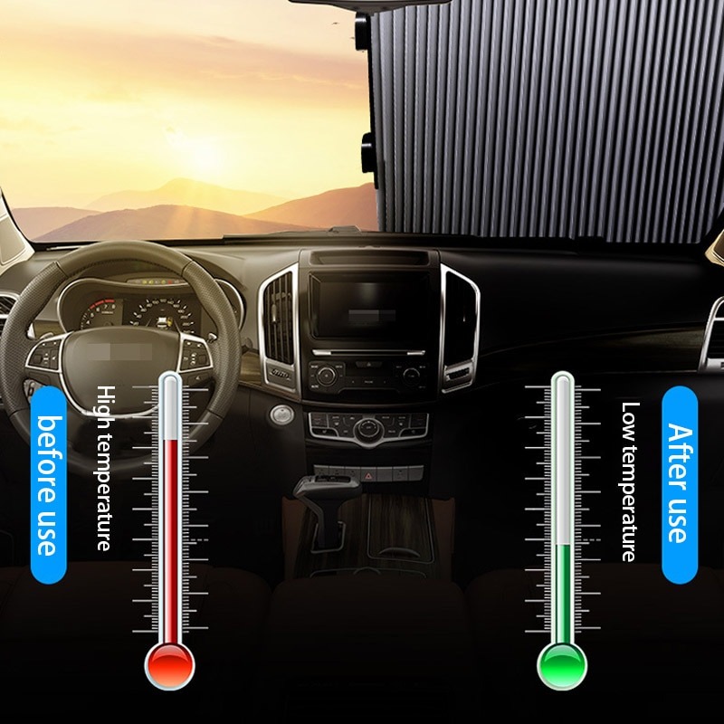 UnicunShop's tweet image. 🚗🥵 Is your car&apos;s interior a sauna? 🔥 Our Retractable Windshield Cover blocks harmful UV rays &amp;amp; keeps things cool! 😎 Easy to use &amp;amp; protects your seats from fading.  Check it out! unicun.com/product/retrac…  #caraccessories #sunprotection #summervibes