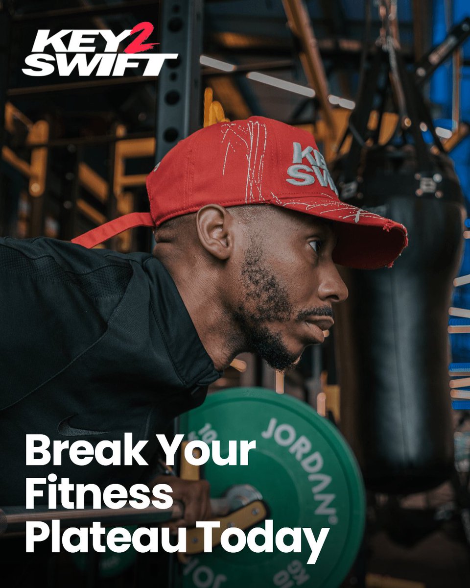 Key2Swift's tweet image. Stuck at a fitness plateau? Time to switch things up. Change your routine, review nutrition, track progress. At Key 2 Swift, we customize plans that evolve with you. Ready to push past limits? Let's #KeepGoing. key2swift.com
