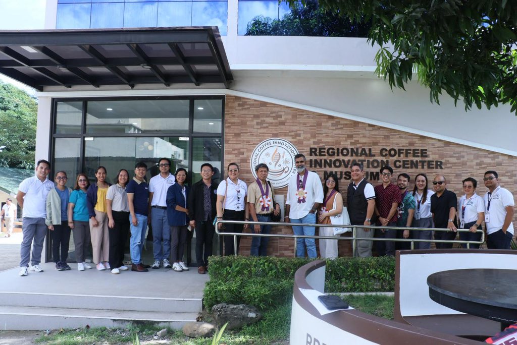 Nilushana's tweet photo. Honored to visit the Regional Coffee Innovation Center & Museum (RCIC) at Davao del Sur State College, a truly inspiring initiative bridging science, heritage, and innovation in Mindanao’s coffee industry.

My visit was part of the ongoing @IFAD DTI RAPID Growth Project Supervision and Implementation Support Mission, where we continue to strengthen linkages between projects and academia to ensure that research and innovation reach smallholder growers on the ground.

Often, academic research remains within the walls of institutions but through this strategic partnership, the project has gone the extra mile to translate technology into practice, empowering farmers to improve quality, enhance cupping scores, and capture better market value.

The RCIC stands as a symbol of what’s possible when development, academia, and local entrepreneurship work together for a more inclusive and sustainable coffee value chain. 

#IFAD #RAPIDGrowth #CoffeeInnovation #ValueChainDevelopment #Mindanao #DavaoDelSur #SustainableAgriculture #SmallholderEmpowerment #InclusiveGrowth