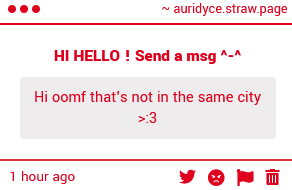 auridyce's tweet photo. Hi oomf !! God i know its anonymous but i still am like ugghhh i wanna knowwww whose behind theeseeeeee
we should #changethat #maybe
idk what city ur in its probly hard to get to https://t.co/N1Ro1zRtDR