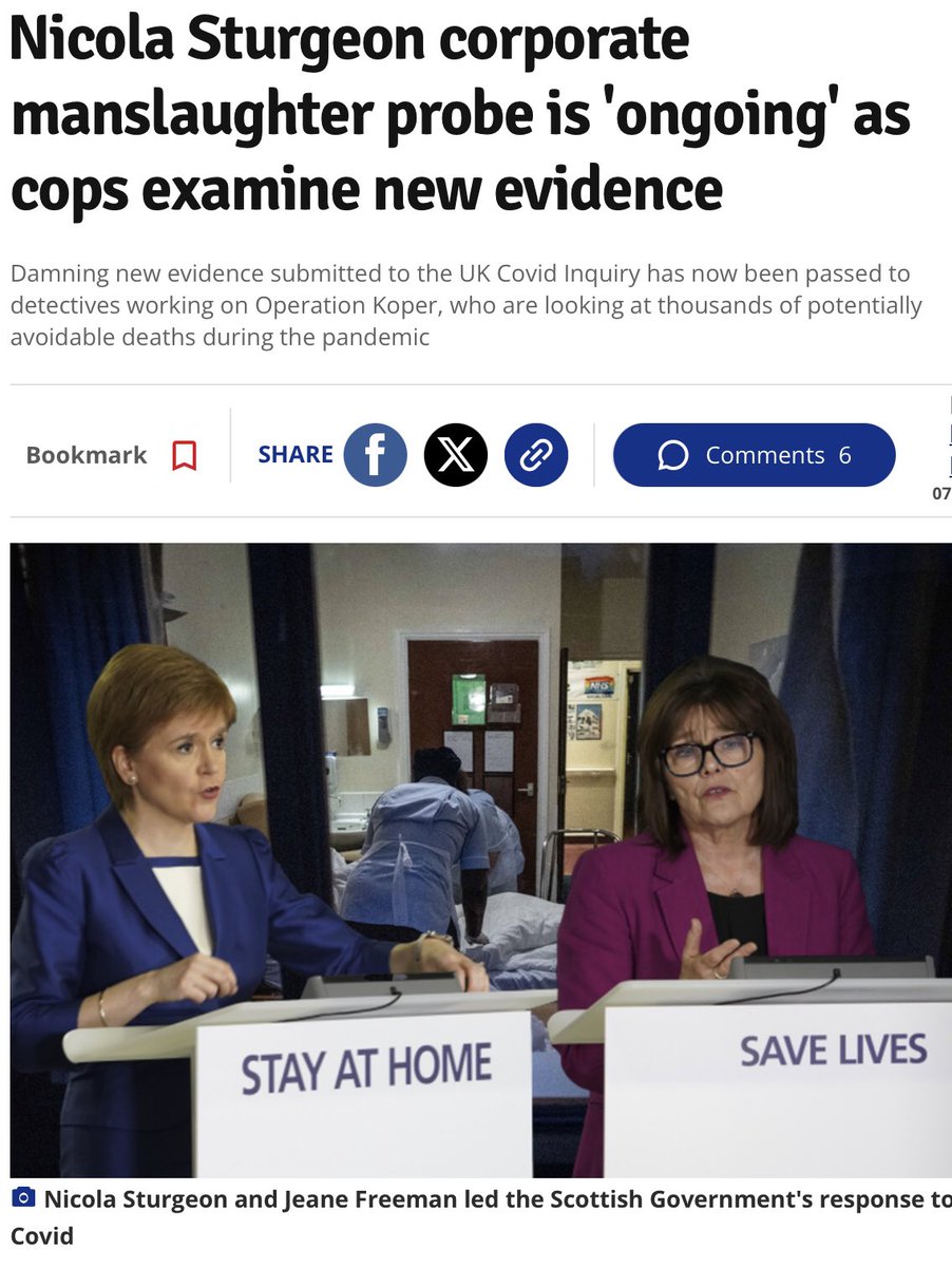 FreedomPodcast1's tweet photo. Sturgeon corporate manslaughter probe is 'ongoing' as cops examine new evidence
When will we see the Shipman Sisters in the dick facing charges fir the deaths caused during lockdown?
#OperationKoper https://t.co/xLvPgdKjax