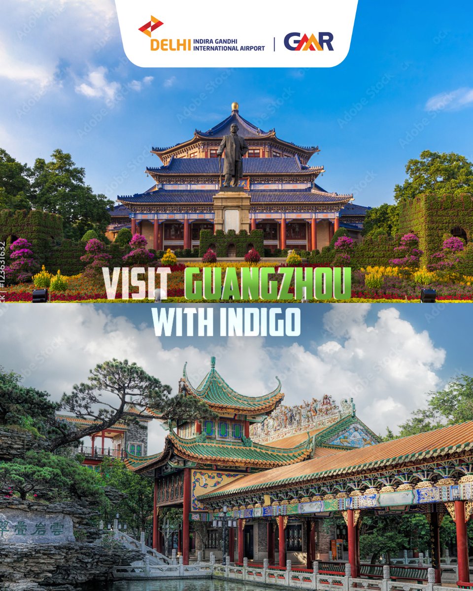DelhiAirport's tweet image. #NewDestinationAlert
Delhi Airport resumes direct connectivity to China — now fly to Shanghai with China Eastern and Guangzhou with IndiGo.
Experience culture, cuisine and the charm of China once again. 🏯

#DelhiAirport #NowFlying #TravelWithDEL #ChinaFlights #ExploreMore